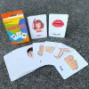 Early Baby Children's Education Flash Cards English Word Recognition Cards Color Visual Flash Cards Teaching Tools