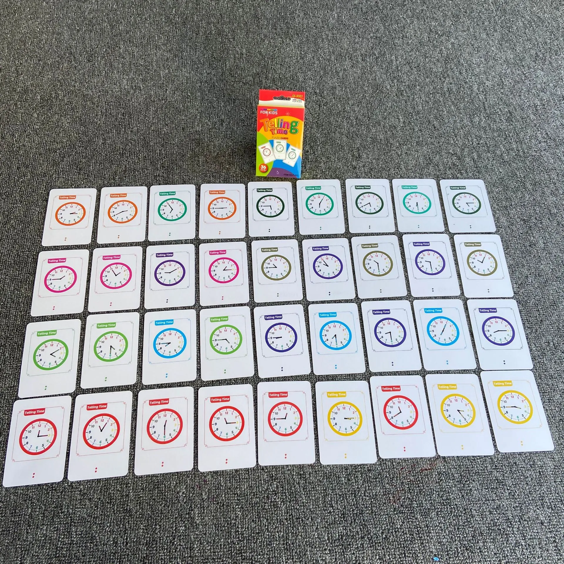 Early Baby Children's Education Flash Cards English Word Recognition Cards Color Visual Flash Cards Teaching Tools