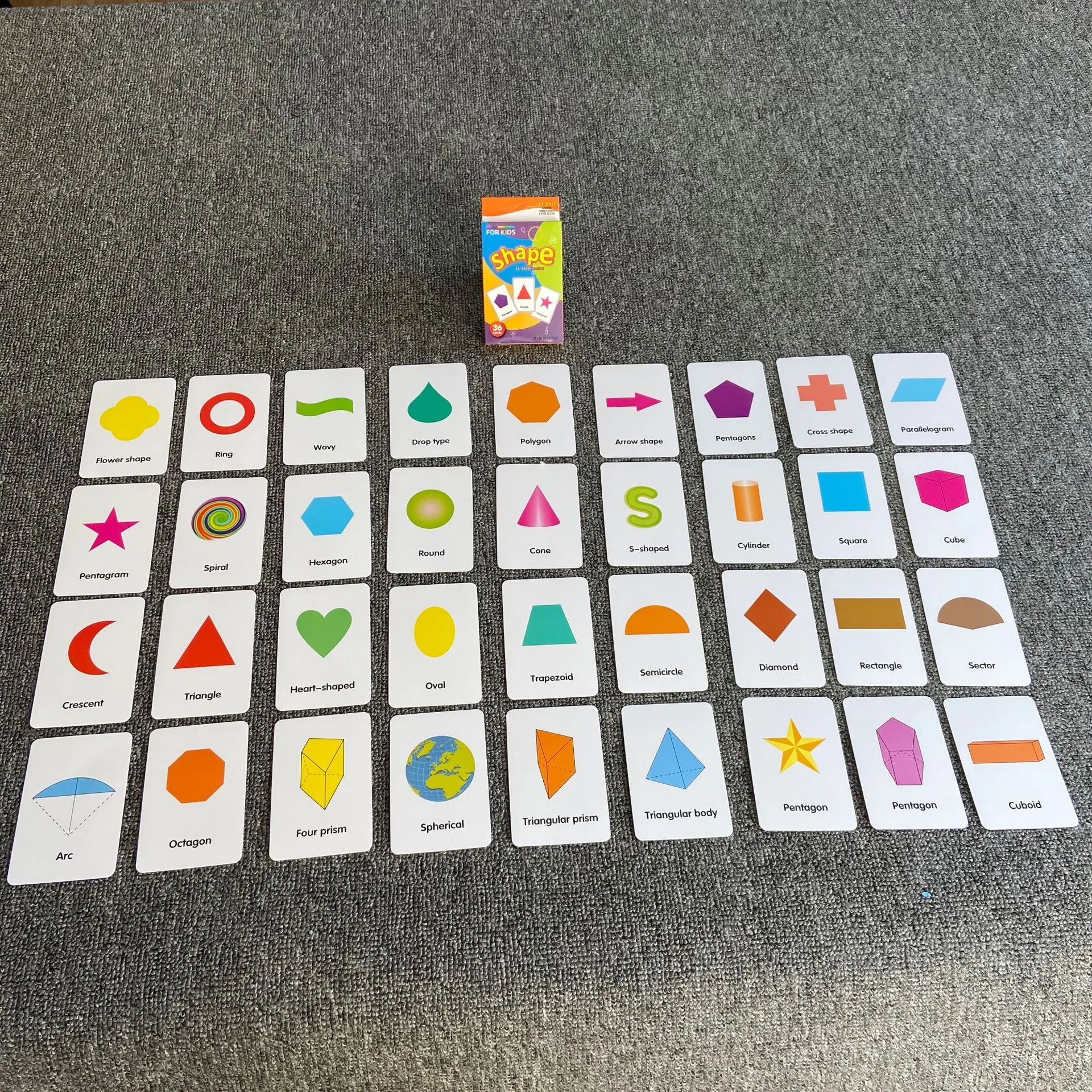 Early Baby Children's Education Flash Cards English Word Recognition Cards Color Visual Flash Cards Teaching Tools