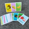 Early Baby Children's Education Flash Cards English Word Recognition Cards Color Visual Flash Cards Teaching Tools