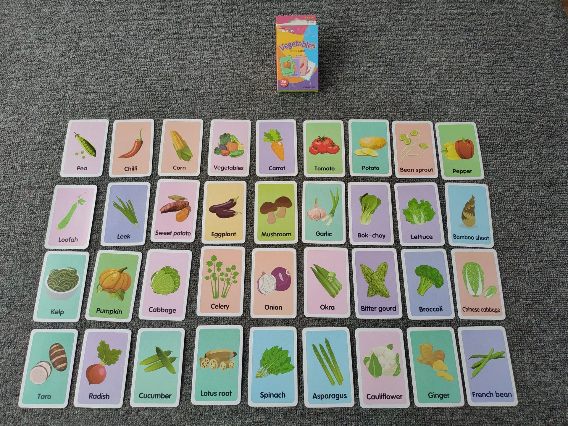 Early Baby Children's Education Flash Cards English Word Recognition Cards Color Visual Flash Cards Teaching Tools