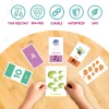 58PCS ABC Alphabet Flashcards Montessori Early Education Toys Baby  Shapes Animals Learning Cards Games Puzzles For Kids Gifts