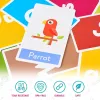 58PCS ABC Alphabet Flashcards Montessori Early Education Toys Baby  Shapes Animals Learning Cards Games Puzzles For Kids Gifts