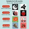 Montessori Baby Visual Stimulation Cards High Contrast Flash Card Infant Gift For Children Cognition Toy