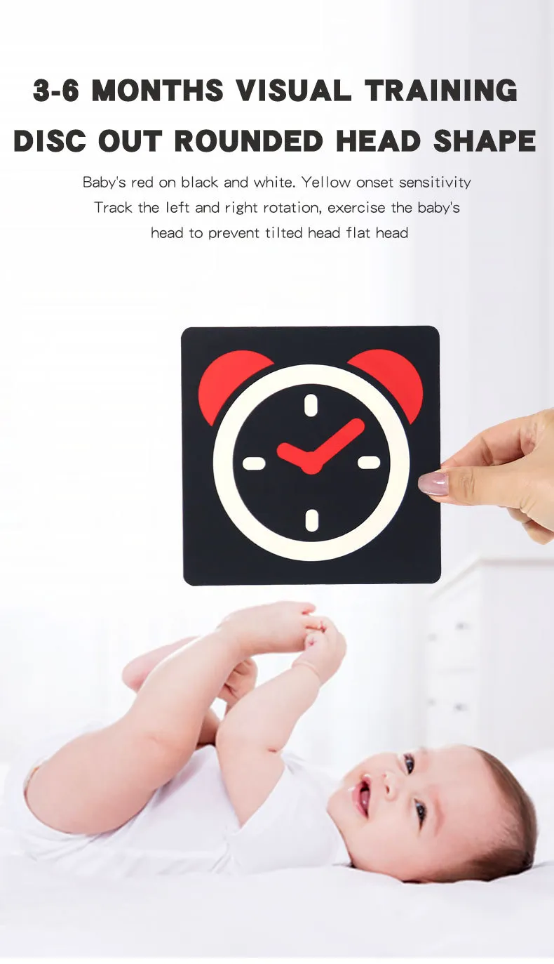 Baby Visual Stimulation Cards Montessori High Contrast Flash Card Infant Visual Early Education Learning Toys For Newborn Gifts