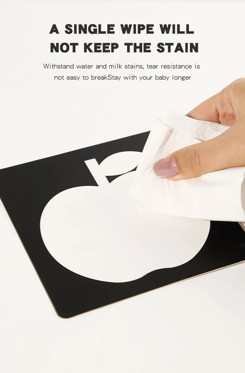 Baby Visual Stimulation Cards Montessori High Contrast Flash Card Infant Visual Early Education Learning Toys For Newborn Gifts