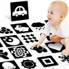 Baby Visual Stimulation Cards Montessori High Contrast Flash Card Infant Visual Early Education Learning Toys For Newborn Gifts