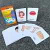 36pcs Children Cognition Cards Body Parts Animal Fruits Double Side Flashcards Montessori Baby Kids Early Educational Toys Gifts