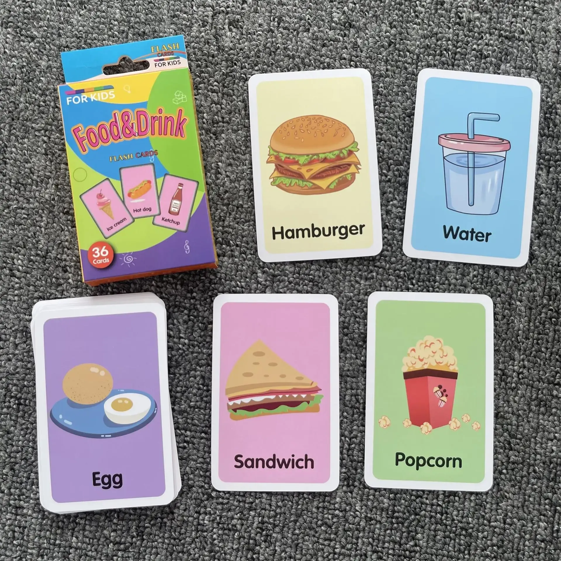 36pcs Children Cognition Cards Body Parts Animal Fruits Double Side Flashcards Montessori Baby Kids Early Educational Toys Gifts
