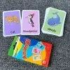 36pcs Children Cognition Cards Body Parts Animal Fruits Double Side Flashcards Montessori Baby Kids Early Educational Toys Gifts