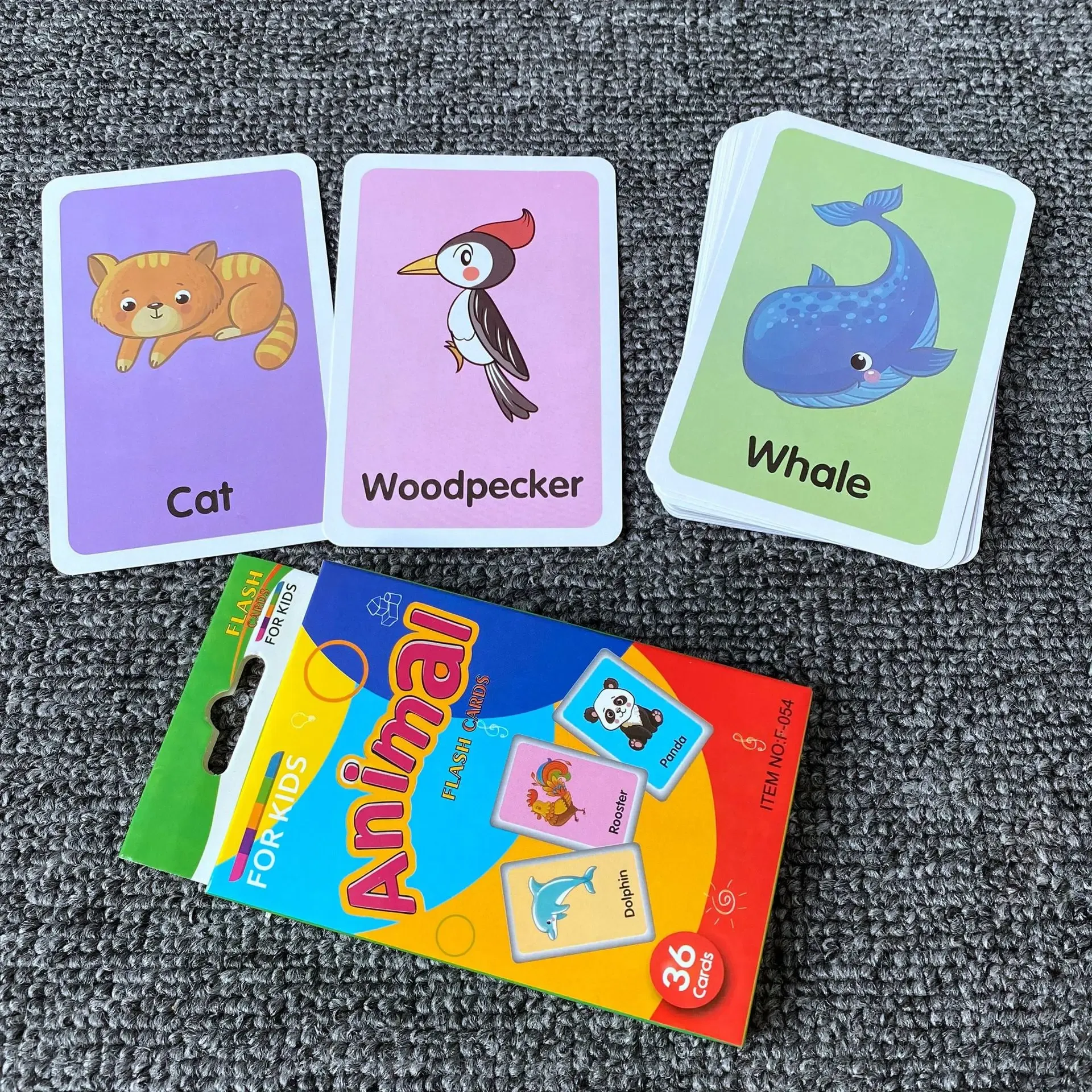 36pcs Children Cognition Cards Body Parts Animal Fruits Double Side Flashcards Montessori Baby Kids Early Educational Toys Gifts