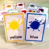 Montessori Kids English Words Learning Flashcards Early Educational Cards Classroom Supplies Kindergarten Teacher Teaching Aids