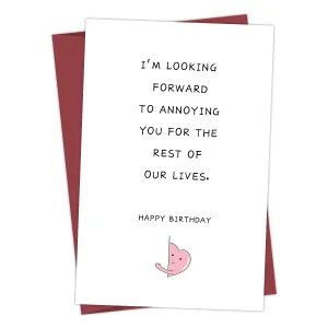 1PC,Romantic Birthday Cards For Girlfriend Wife,Birthday Card For Husband Boyfriend,Love Birthday Card For Him Her Men Women