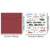 My Bestie Birthday Card with Envelope,My Happy Place,My Soul Sister,Funny Birthday Greeting Card for Friend Sister,Birthday Gift