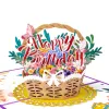 Happy Birthday Card for Girl Kids Wife Husband 3d Birthday Cake Pop-Up Greeting Cards Postcards Gifts with Envelope