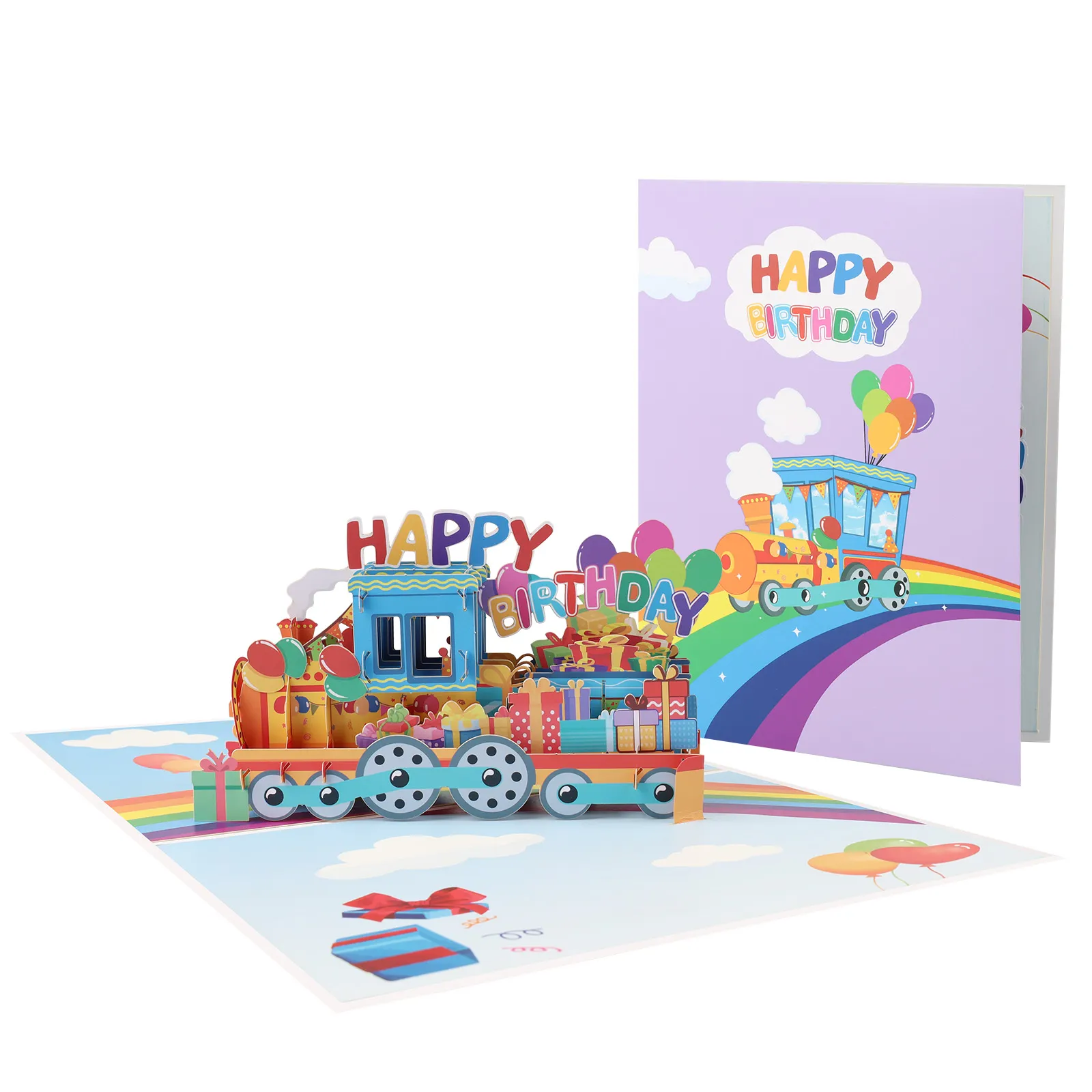 Happy Birthday Card for Girl Kids Wife Husband 3d Birthday Cake Pop-Up Greeting Cards Postcards Gifts with Envelope