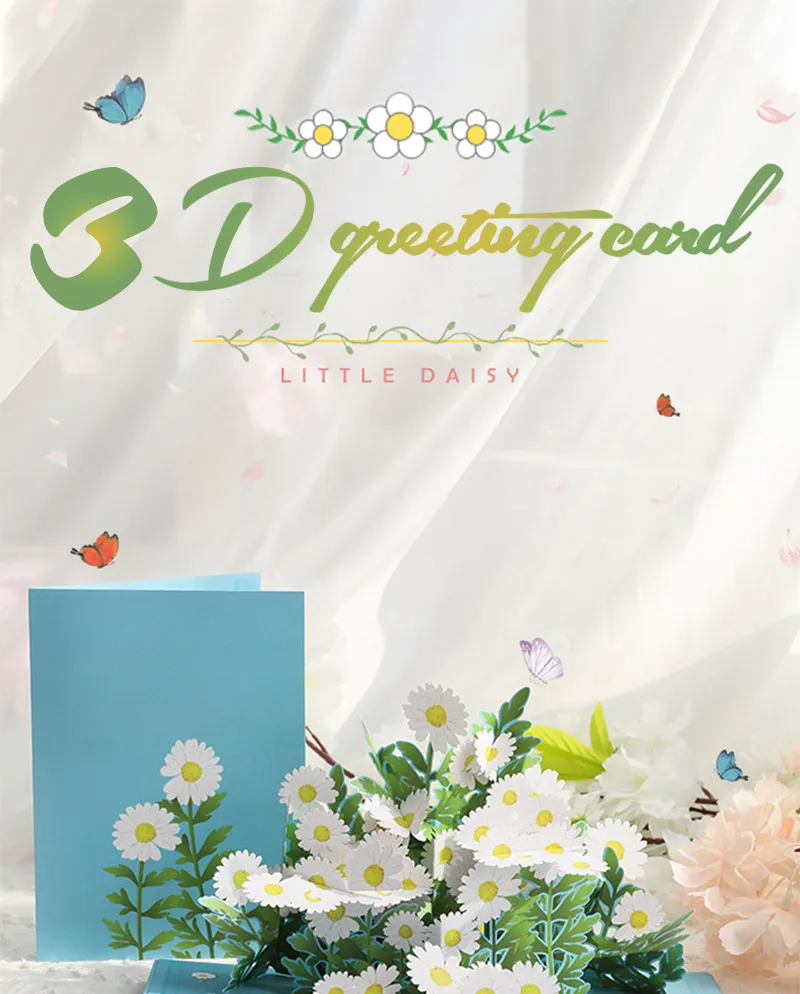 Hot 3D Pop UP Happy Birthday Cards Invitation Cake Greeting Card Business Kids Gift Tourist Postcard for Friend Dad Mom Present