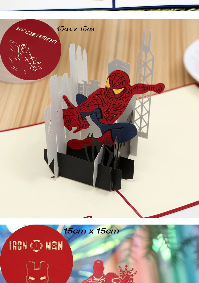 Hot 3D Pop UP Happy Birthday Cards Invitation Cake Greeting Card Business Kids Gift Tourist Postcard for Friend Dad Mom Present