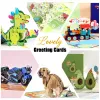 Hot 3D Pop UP Happy Birthday Cards Invitation Cake Greeting Card Business Kids Gift Tourist Postcard for Friend Dad Mom Present
