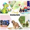 Hot 3D Pop UP Happy Birthday Cards Invitation Cake Greeting Card Business Kids Gift Tourist Postcard for Friend Dad Mom Present