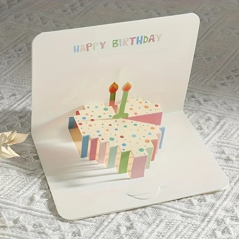 3D Pop-Up Birthday Card with Envelope Birthday Greeting Cards Perfect Party Supplies Great Gift to Family Friends Lovers
