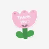 30pcs Flower Shaped Pink Thank you Thank You For The Copperplate Paper Gift Packaging Card Holiday Wedding Decoration Card