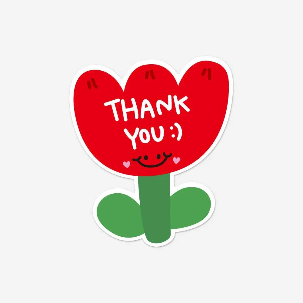 30pcs Flower Shaped Pink Thank you Thank You For The Copperplate Paper Gift Packaging Card Holiday Wedding Decoration Card