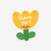 30pcs Flower Shaped Pink Thank you Thank You For The Copperplate Paper Gift Packaging Card Holiday Wedding Decoration Card