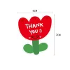 30pcs Flower Shaped Pink Thank you Thank You For The Copperplate Paper Gift Packaging Card Holiday Wedding Decoration Card