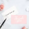 50pc 3.5x1.9inch Thank You Cards for Supporting My Small Business,Thank You Card Commercial Decoration Label for Gift Packaging