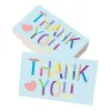 50/100pcs Thank You Card Commercial Decorative Label Card Gift Packaging Thank You Card Gift Packaging Thank You Message Card