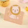12 Sheets Cartoon Cute Animal Birthday Invitations Card Baby Shower Blessing Thank You New Year Greeting Card with Envelope