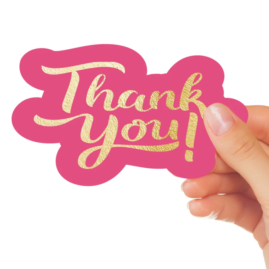 100 Pcs Unique Thank You Cards Small Business, Pink Thank You Cards for Small Business.