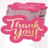 100 Pcs Unique Thank You Cards Small Business, Pink Thank You Cards for Small Business.