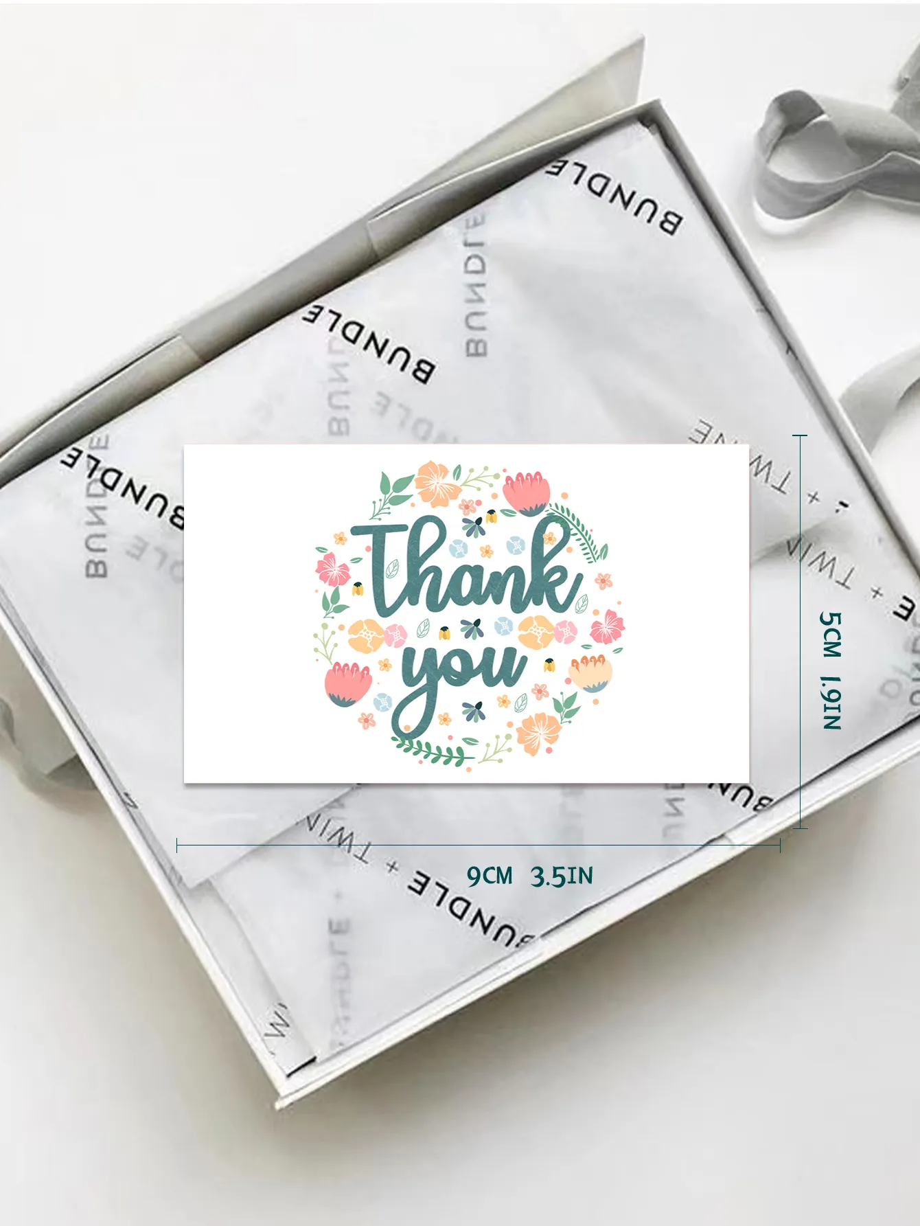 50pcs Thank You Cards Small Business Supplies for DIY Gift Packaging,Thank You Card Gift Decoration Appreciate Card for Shoper