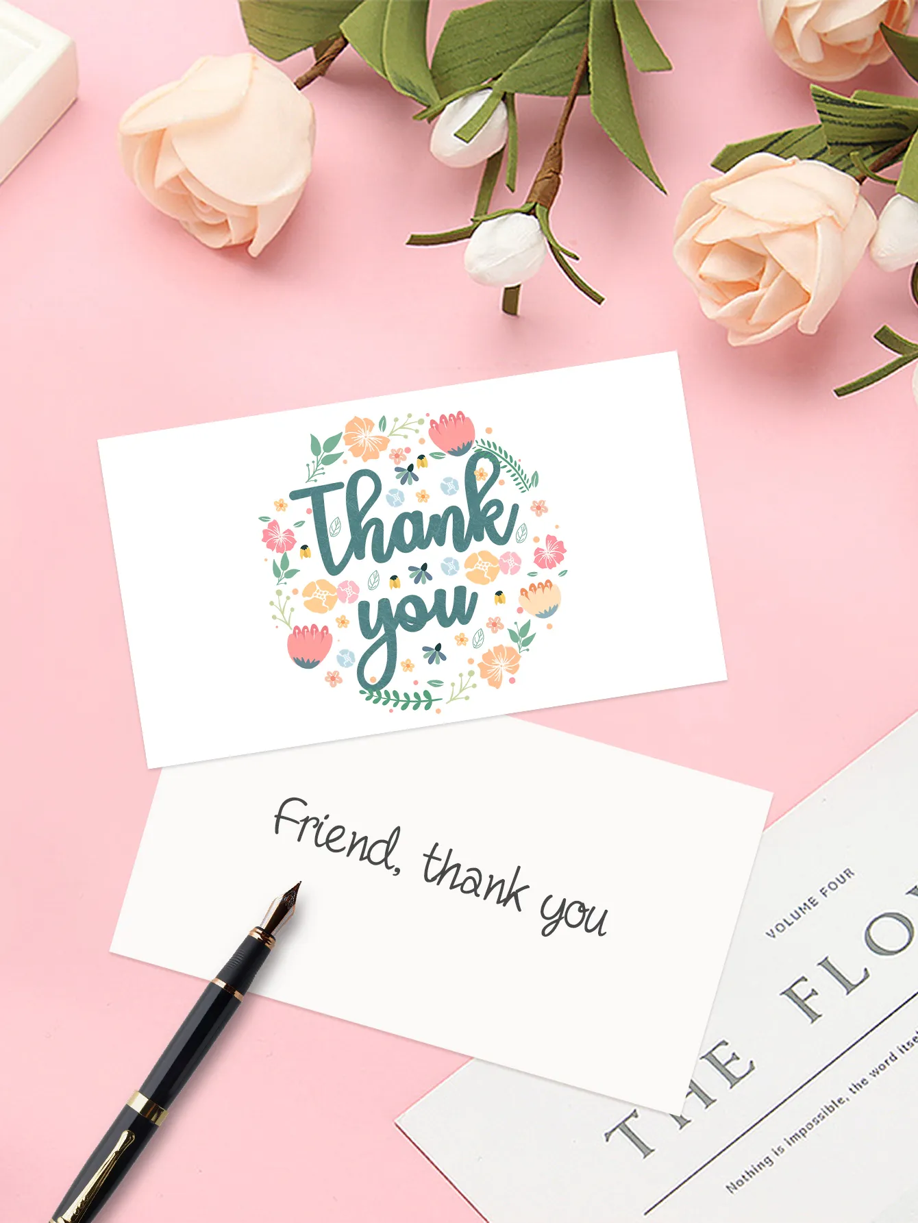 50pcs Thank You Cards Small Business Supplies for DIY Gift Packaging,Thank You Card Gift Decoration Appreciate Card for Shoper