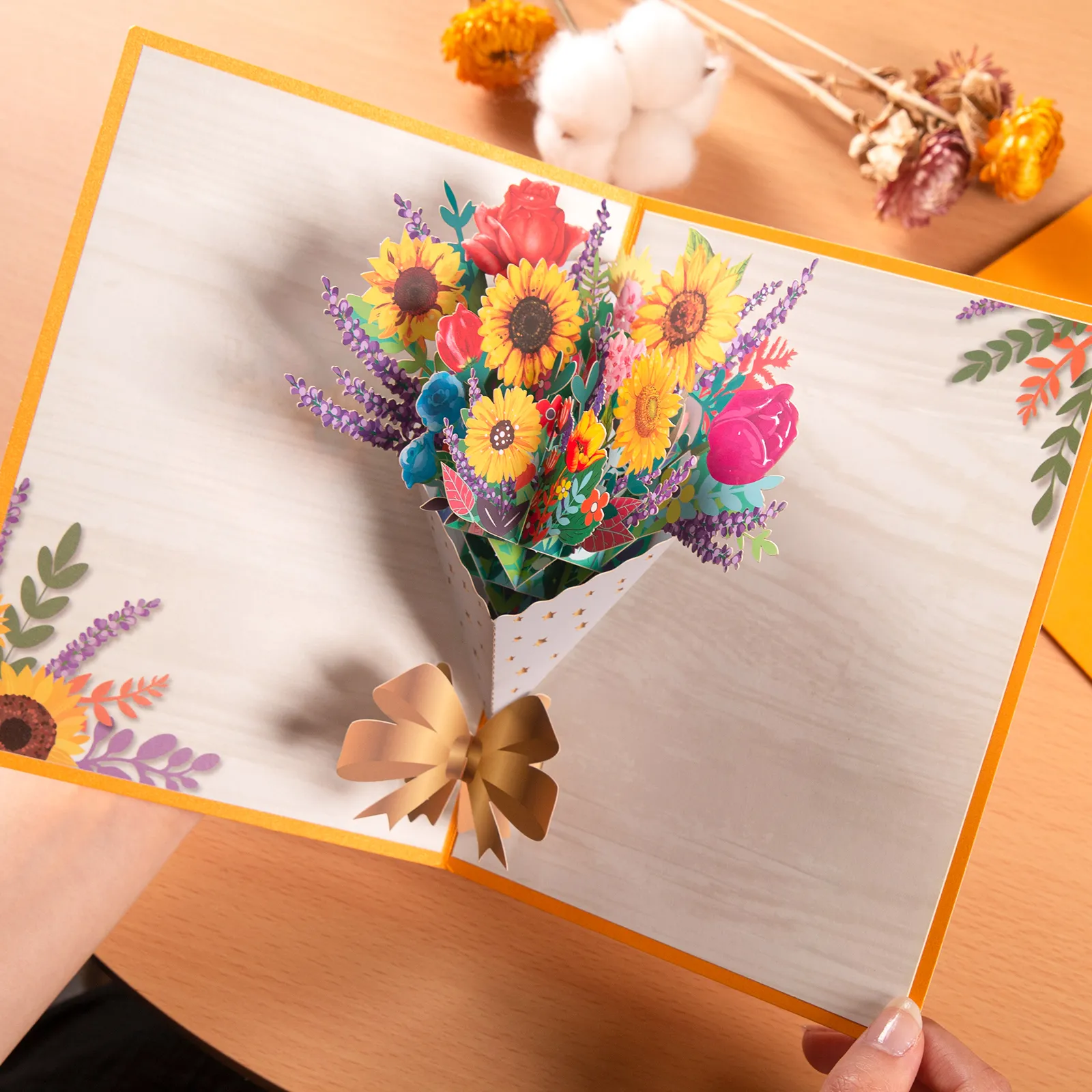 Thank You Card Pop-Up 3D Greeting Cards for Thanksgiving Mothers Fathers Day Gratuation Anniversary Valentines