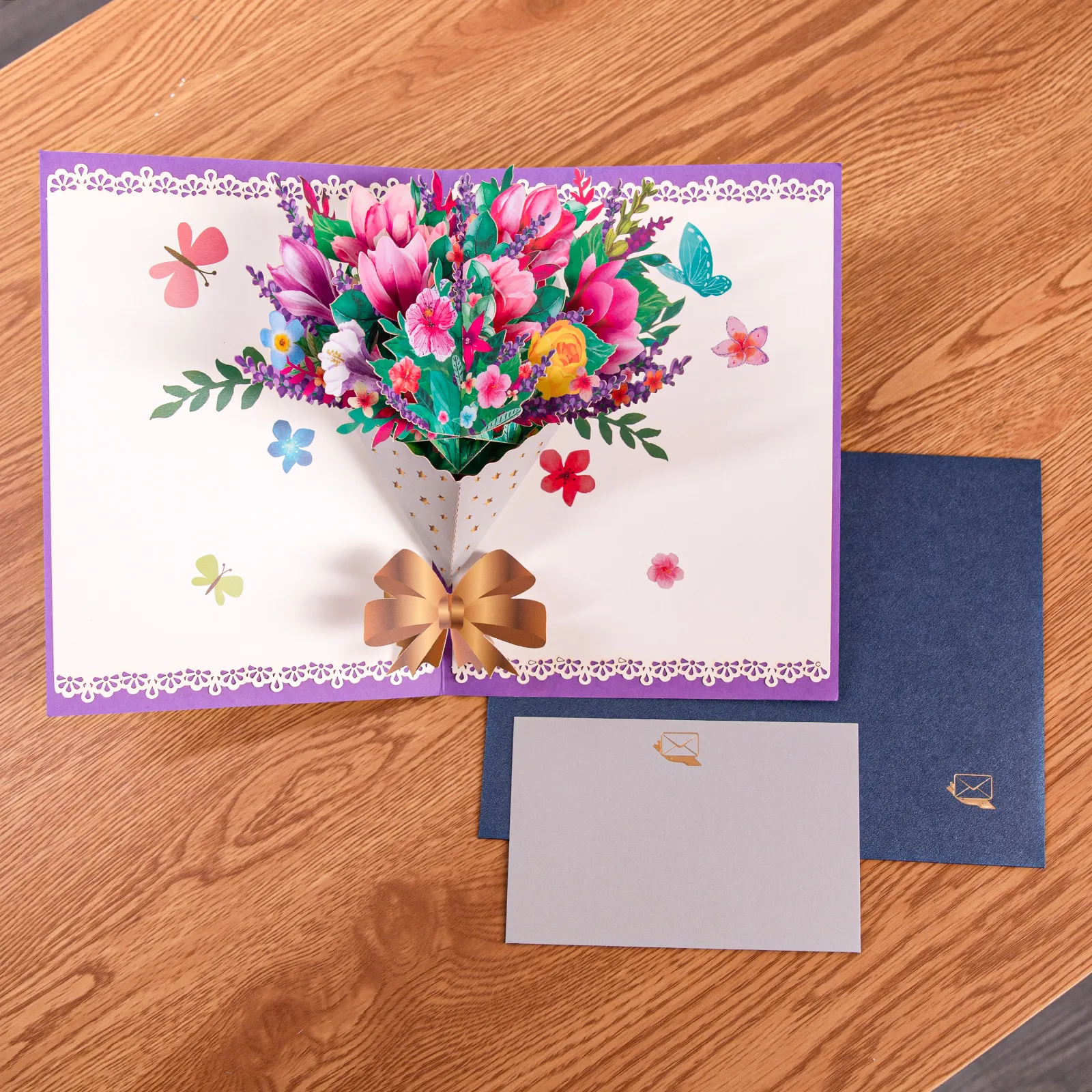 Thank You Card Pop-Up 3D Greeting Cards for Thanksgiving Mothers Fathers Day Gratuation Anniversary Valentines