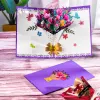 Thank You Card Pop-Up 3D Greeting Cards for Thanksgiving Mothers Fathers Day Gratuation Anniversary Valentines