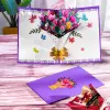 Thank You Card Pop-Up 3D Greeting Cards for Thanksgiving Mothers Fathers Day Gratuation Anniversary Valentines