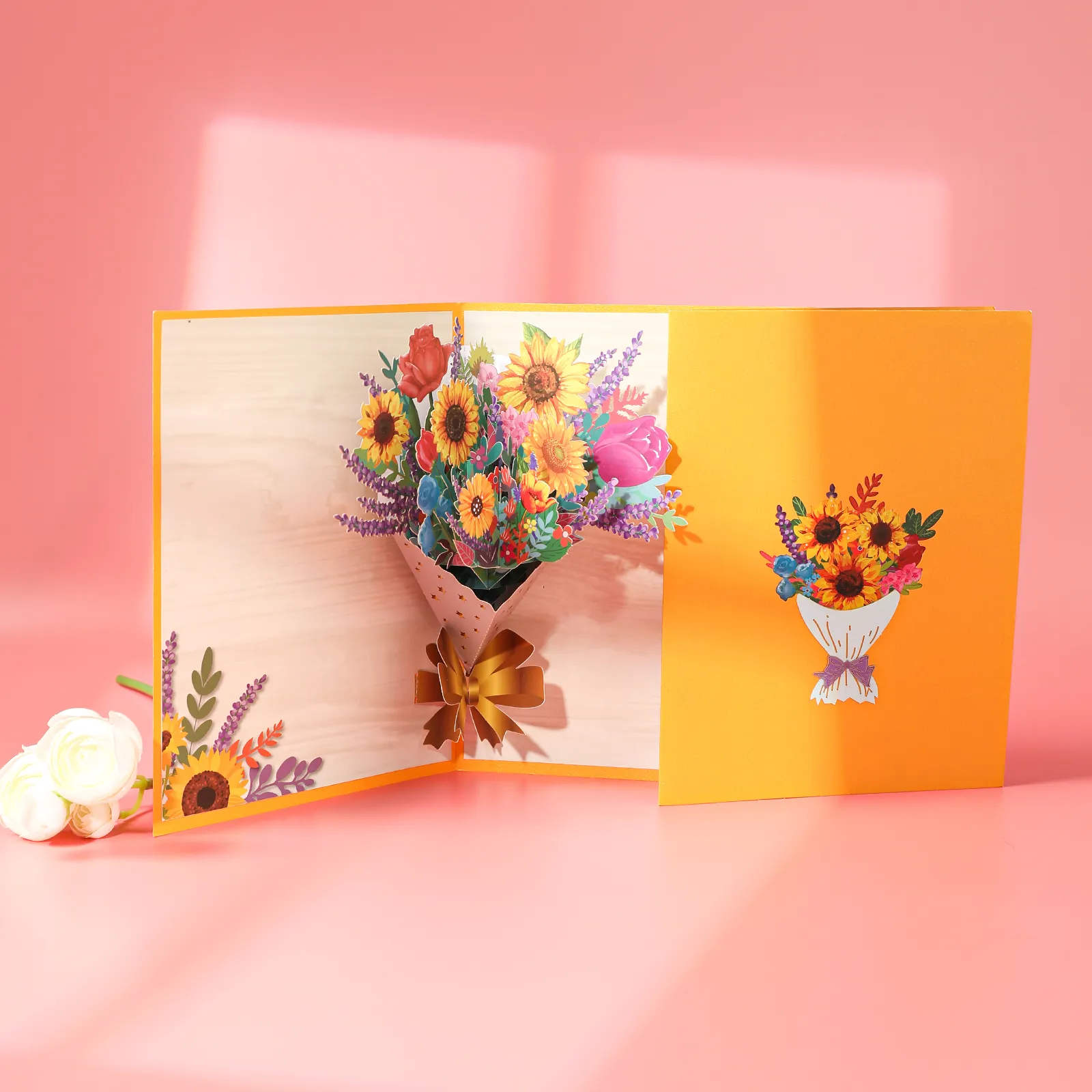 Thank You Card Pop-Up 3D Greeting Cards for Thanksgiving Mothers Fathers Day Gratuation Anniversary Valentines
