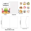 26pcs/set Hawaiian Fold Greeting Cards with Envelopes Summer Party DIY Gift Card Summer Ice Cream Themed Birthday Decorations