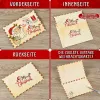 5Pcs Christmas Postcard Greeting Card Vintage Christmas Stamp Cards with Envelopes New Year Gift Card Xmas Party Decor Supplies