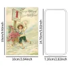 12pc Vintage-Inspired Postcards for Christmas & New Year,Happy New Year Greeting Card,Wall Collage Kit,Home Christmas Decoration