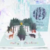 3D Pop UP Santa Cards Marry Christmas Greeting Cards Party Invitations Gifts New Year Greeting Card Anniversary Gifts Postcard