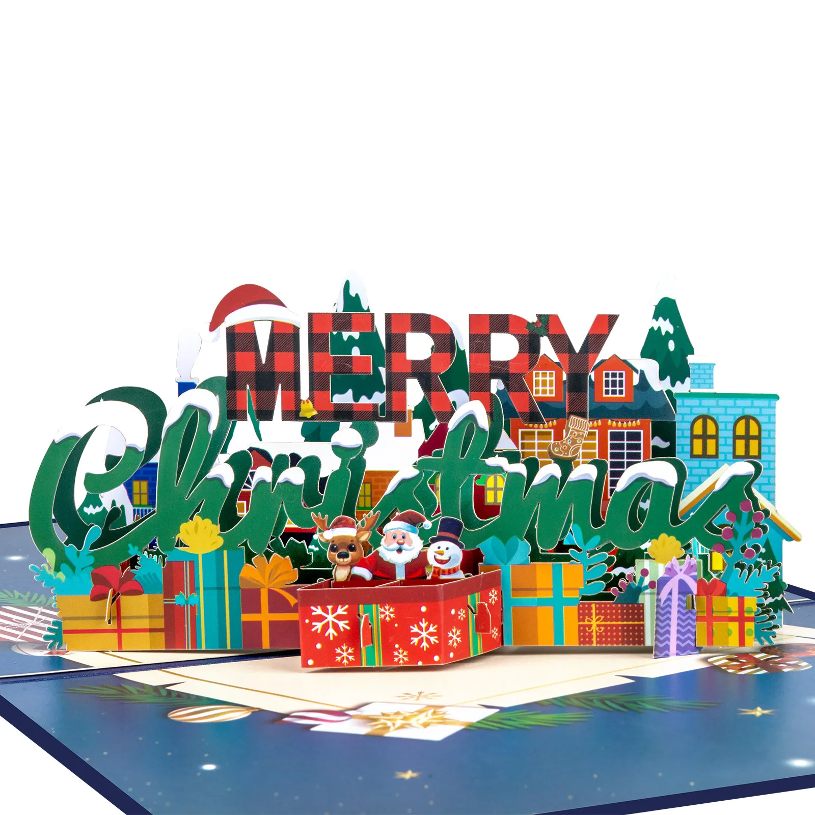 Pop Up Christmas Card, 3D Holidays Greeting Cards, New Year Card
