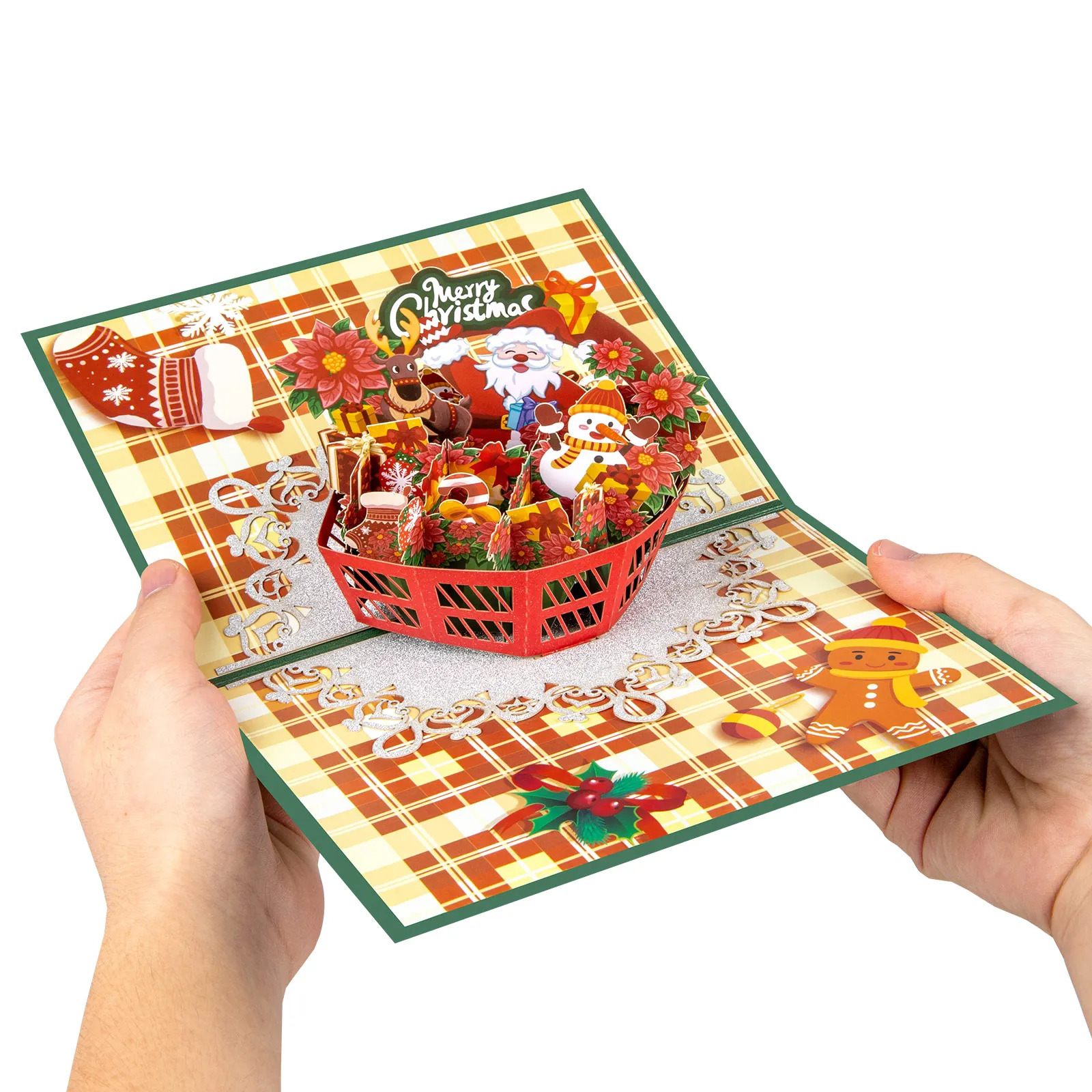 Pop Up Christmas Card, 3D Holidays Greeting Cards, New Year Card