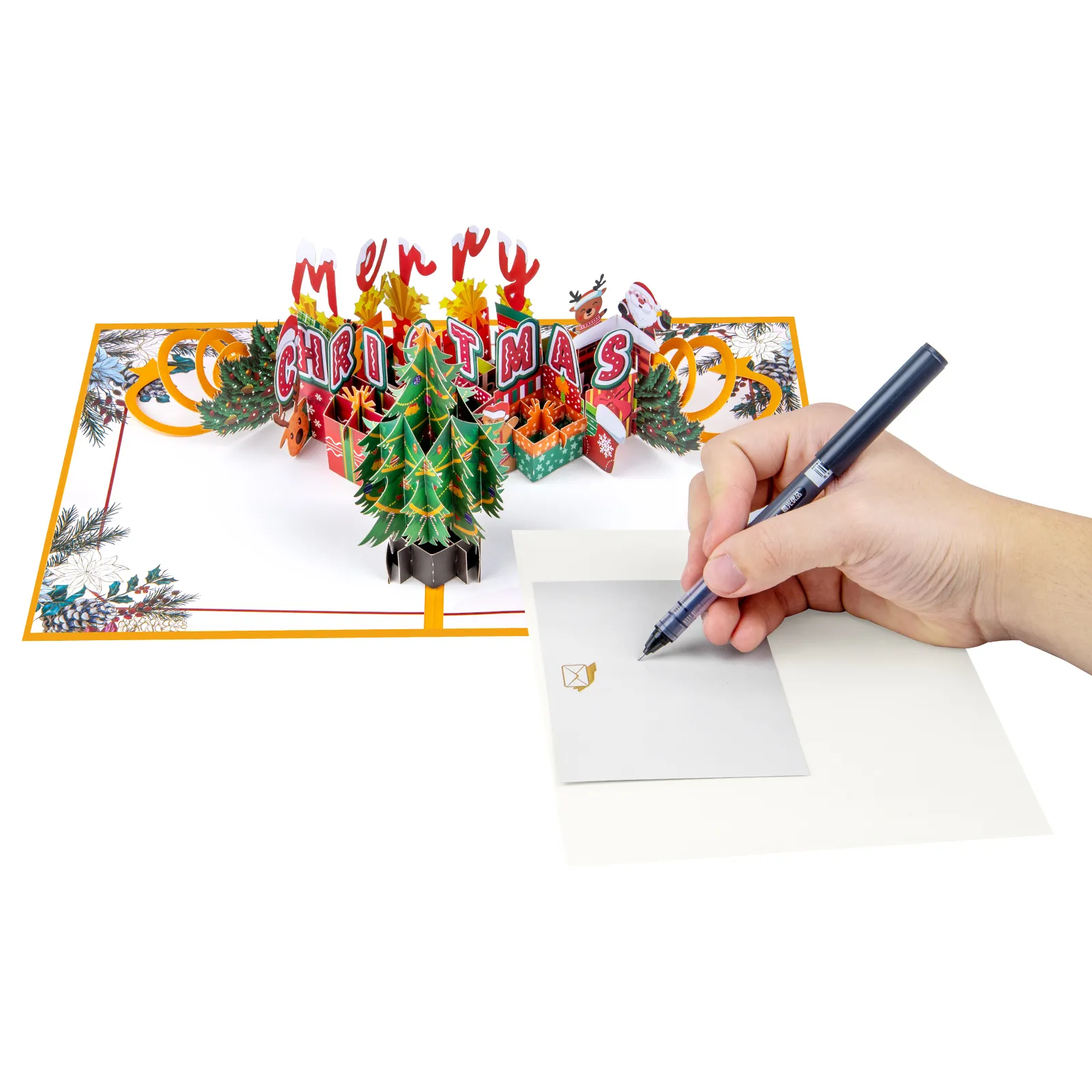 Pop Up Christmas Card, 3D Holidays Greeting Cards, New Year Card