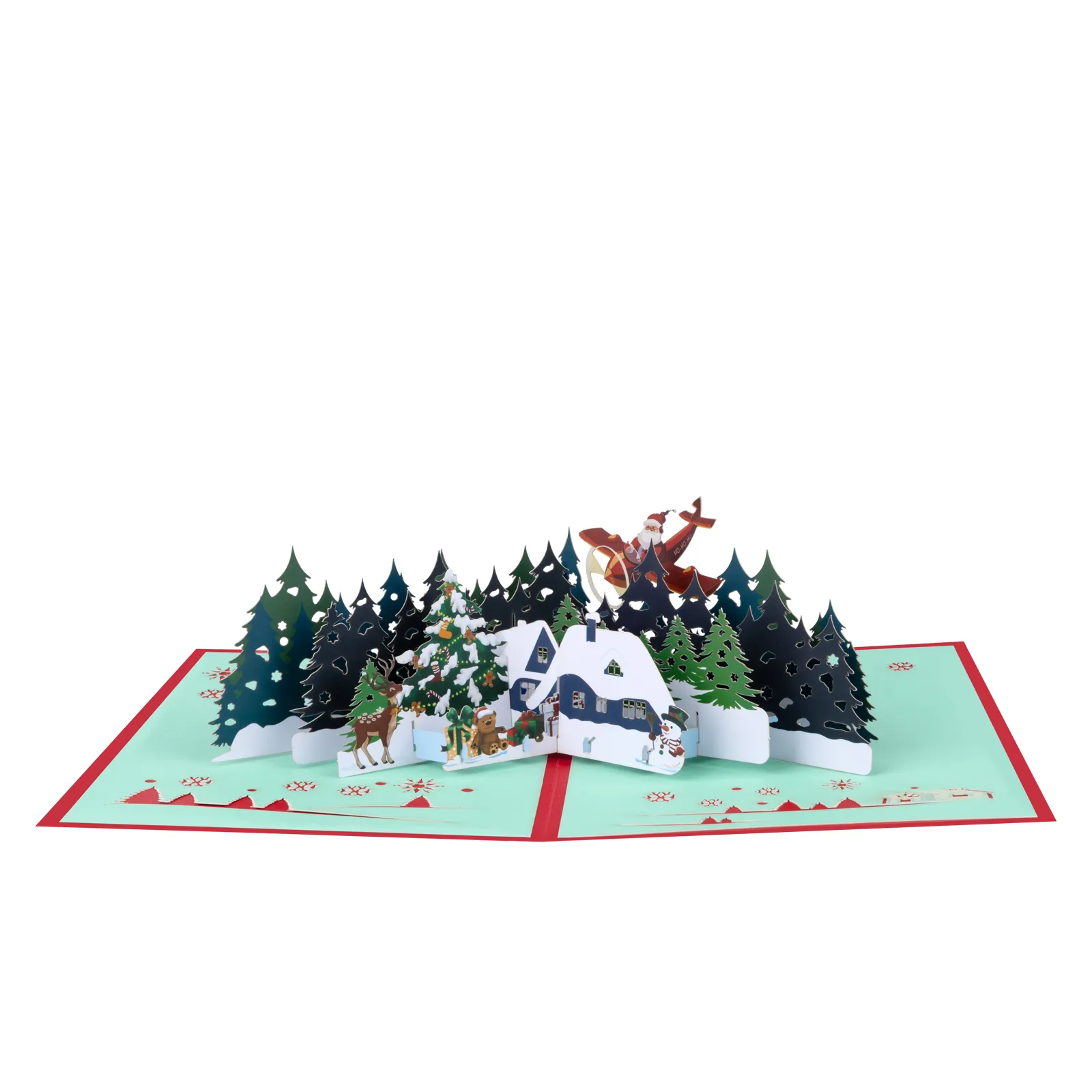 Pop Up Christmas Card, 3D Holidays Greeting Cards, New Year Card