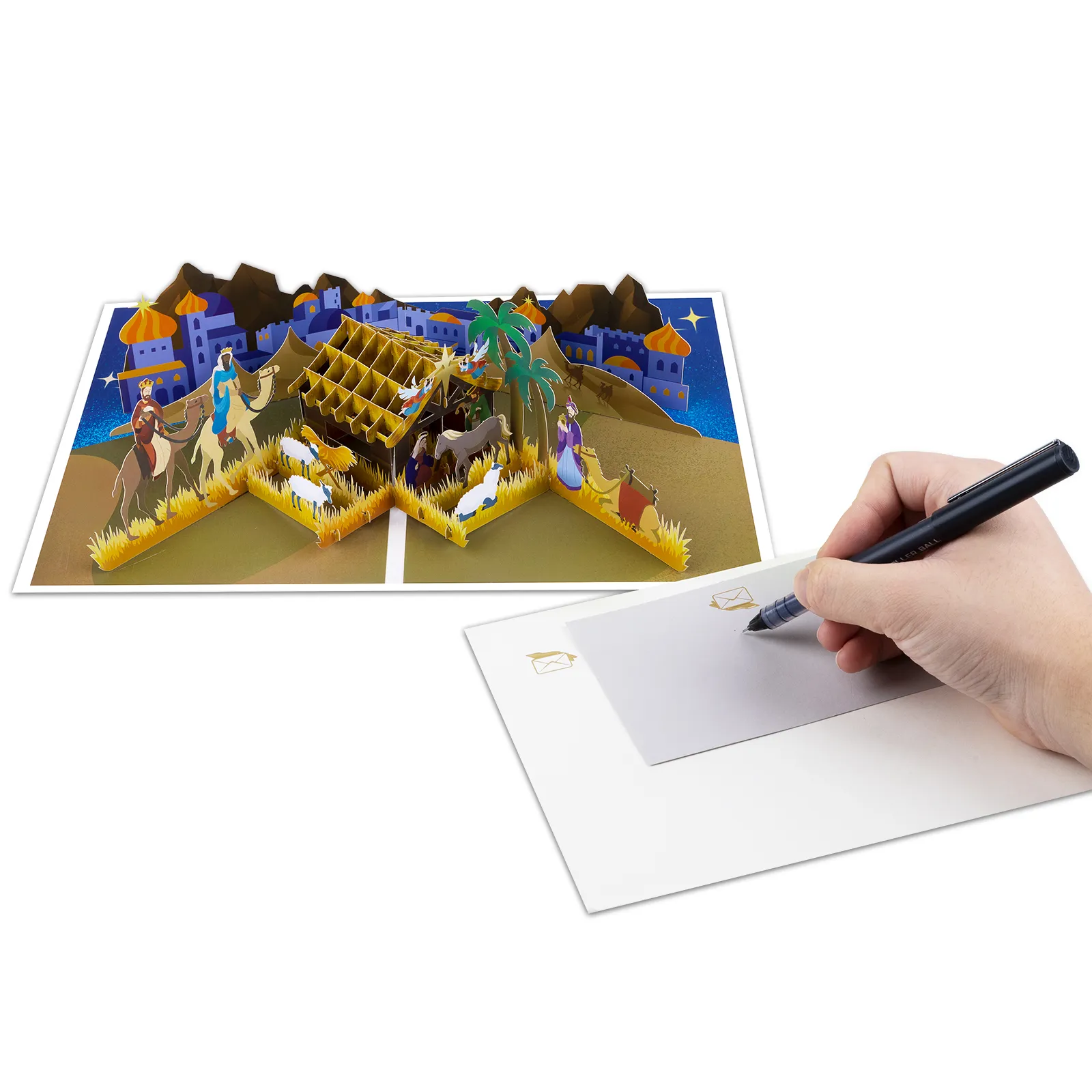 Pop Up Christmas Card, 3D Holidays Greeting Cards, New Year Card